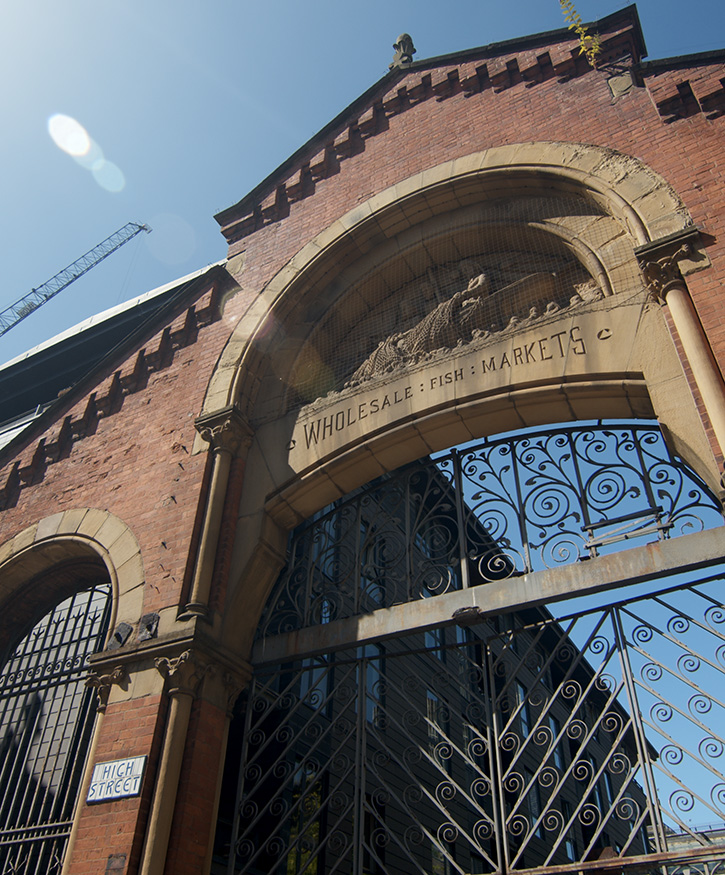 A photo taken of MAnchester' wholesale fish markets