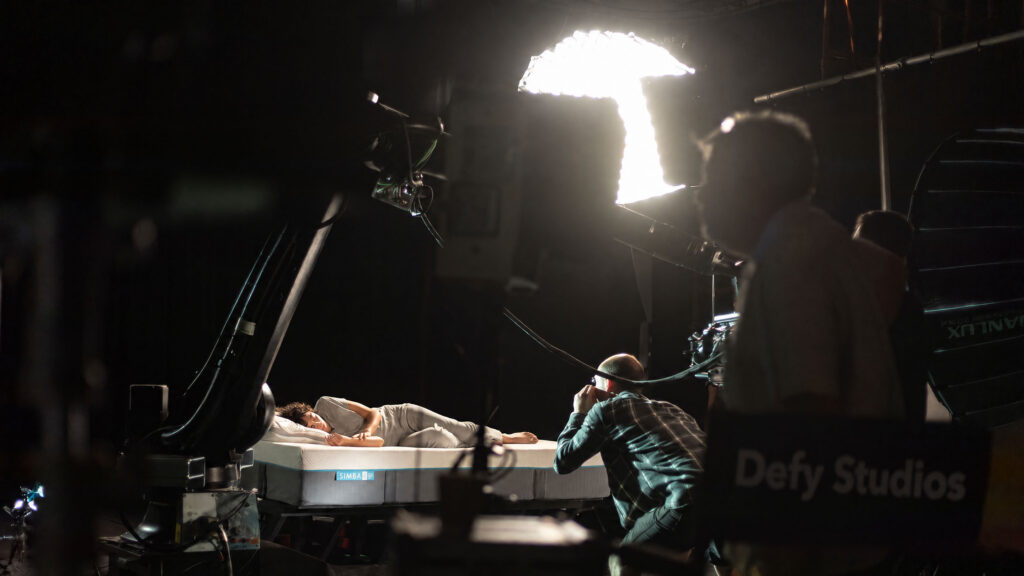 Behind the scenes on the Simba TV advert shoot with the Defy Studios crew
